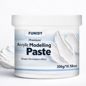 300G 3D Modeling Paste White Acrylic Medium Thick Coating Fast Drying Non-Cracking Odorless & Safe for Artists