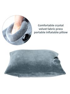 Portable Inflatable Travel Pillow Camping Outdoor Sleep Pillow Airplane Waist Pad Backrest Cushion Foldable Travel Pillow