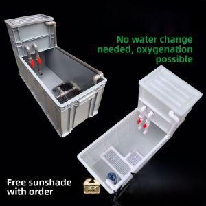 Ecological Turtle Tank with Climbing Stairs And Filter for Balcony Home Turtle Farming DIY Pet Food And Supplies Brand