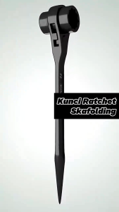 Kunci Ring Ratchet Double Rachet Scaffolding Skafolding Sharp End Wrench Kunci Kretek