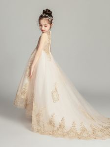 Girls Princess Dress Childrens Formal Wear Wedding Performance High-End Piano Concert Gown Tailored Fitted Evening Gown