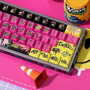 Graffiti Maniac Theme Keycaps - Sublimation Process PBT Material - Suitable For Art Lovers-Original Factory Height