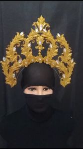 Mahkota Lilin Aksesoris Tari / Karnaval Motif 6