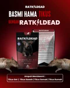 RATKILLDEAD Racun Tikus Ganas Pembasmi Koloni Tikus Obat Racun Tikus Got Solusi Basmi Sampai Tuntas