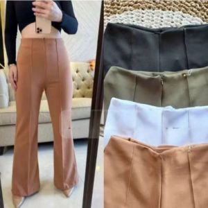 Celana Cutbray Bahan Scuba Melar Panjang Kerja Kantoran Wanita Kantor Kulot Premium Flare Pants