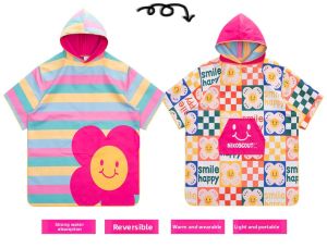 nikoscout | Quick-Dry Portable Childrens Bathrobe Absorbent Towel
