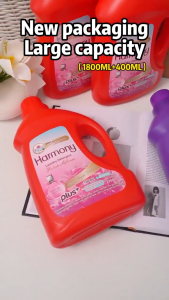 Harmony Laundry Detergent 2200ML *6 Buckets Family Pack Long-Lasting Fragrance Liquid Detergent Deep Cleaning Fabric Softener