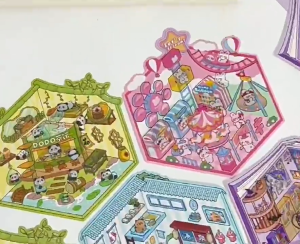 S92 สติ๊กเกอร์ ของเล่นเด็กตกแต่งภูมิทัศน์ ขนาดเล็กน่ารัก สร้างสรรค์  DIY สติกเกอร์ 3D ภาพตัดปะ พร้อมส่ง