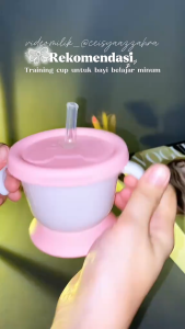 Training Cup Baby Cangkir Jerami Minum Bayi Nati tumpah dan Pecah Silikon BPAfree BB041