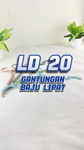 Hanger Lipat Portable Isi 5 dan 10 PCS Gantungan Baju Lipat Serbaguna Hanger Lipat Terbaru -LD-20