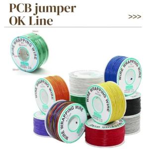 30AWG 0.5MM PCB Flying Jumper Wire OK Line Wrapping Wrap Flexible Insulation Tin-Plated 200Meter 820FT Single Conductor