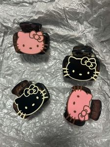 South Korea Dongdaemun High Texture Cute Kitty Cat Age-Reducing Young Adult Half Tie Hair Clip Jaw Clip Shark Clip Hair Accessories