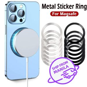 🔥Fast shipping🔥Stainless Steel Universal Magnetic Metal Plate Ring For Magsafe Wireless Charger Iron Sheet Sticker Magnet Car Phone Holder