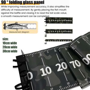 1pcs Fishing Ruler PVC Waterproof Durable Of Measuring Tape for Tackle Box Boat Kayak Fishing Gear Use Width 10cm 20cm 30cm