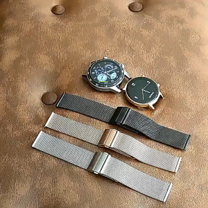 Tali Jam Watch Strap Generic For Huawei Watch GT3 42mm / Huawei Watch GT2 42mm Milanese Mesh Folding Buckle Strap 20mm