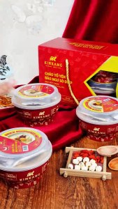 Hộp Quà 6 Bát Cháo Tổ Yến Bào Ngư Sò Điệp KimKang Bổ Dưỡng Thượng Hạng 255g