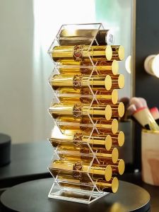 Lipstick Organizer Storage Box Organiser Lipstick Transparent Cosmetic Storage 网红情人礼物 bekas gincu