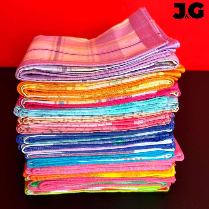 1pc/3pcs/6pcs/12pcs%20Handkerchiefs%20Cotton%20Handkerchiefs%20for%20Women%20Ladies%20Girls%20Baby%20Panyo%20Makapal%20Cotton%20for%20Babies%20kids%20-%20Image%209