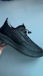 Man soft PU lazy shoelace fashion sneaker shoes