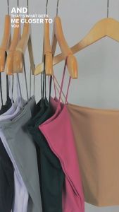 Tank Top Wanita Korea Tali Spaghetti Crop Top All Size Jumbo Big Size Polos Jersey Premium