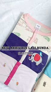3pcs sleepsuit bayi premium tutup kaki / sleepsuit bayi laki-laki perempuan BB-45