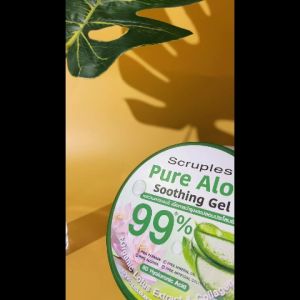 Scruples Pure Aloe Soothing Gel 99% เจลว่านหางจระเข้ บำรุงผิว ล้ำลึก กระจ่างใส ต้านอนุมูลอิสระ ฟื้นฟูผิว SCP-QJAL01-N300