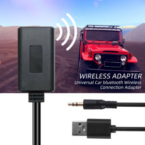 Kebidumei | Car Wireless Bluetooth Cable Adapter Receiver AUX HIFI Sound Quality Music Audio Stereo Receiver For 2RCA Interface Audio Line