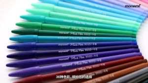 Bộ hộp quà 6 bút màu cổ điển Monami Plus 3000 kèm hộp Hàn Quốc