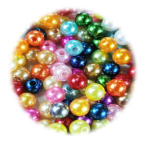 DIY เทียม/Faux ABS ลูกปัดสีสันสดใส8มม - เติมเต็มเสริมคอเครื่องประดับทำมือและเครื่องประดับ