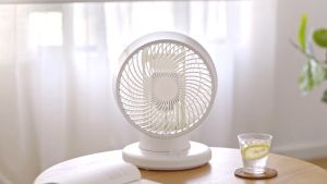 Quạt tuần hoàn không khí Lock&Lock Bianco Desktop circulation fan Màu ngà ENF156IVY điều chỉnh 90 độ ít tiếng động
