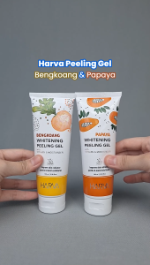 Harva Whitening Peeling Gel 100 ML | Eksfoliasi Pengangkat & Perontok Sel Kulit Mati Badan & Wajah