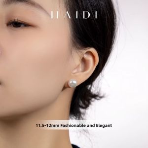Lustrous Nucleus-Free Freshwater Pearl Earrings S925 Silver