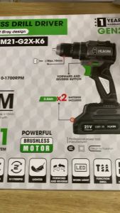 Bộ máy khoan pin 3 chức năng 10mm Hukan HM21-G2X-K6 (Bộ)