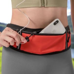 Professional Running Waist Bag Sports Belt Pouch Mobile Phone Case Men Women Hidden Pouch Gym SportsBags Running Belt Waist Pack