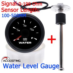100-500mm 52mm Water Level Gauge + Water Level Sensor 0~190 Ohm With 7 Color Backlight Water Level Indicator Meter Fit For Car Boat Marine\\n\\n What is a Water Level Gauge?\\n\\nA water level gauge is a device used to measure the height of liquid within a container, reservoir, or tank. This measurement is crucial for ensuring proper functioning of various systems, including car boats and marine vehicles. By monitoring the water level, operators can avoid potential issues like overfilling or running dry.\\n\\n Key Features of Water Level Gauge\\n\\n- **Input Signal:** The input signal is the resistance value (R ohm) that represents the water level. This signal is then converted into a readable format by the gauge.\\n- **Indication Range:** The indication range (E-F) represents the minimum and maximum water levels that the gauge can measure accurately.\\n- **Working Current:** The working current is the maximum current consumption of the gauge, which is ≤60mA in this case.\\n\\n How Water Level Gauge Works\\n\\nThe water level gauge works by detecting the resistance change caused by the water level. As the water level rises or falls, the resistance changes accordingly, and the gauge converts this change into a visual representation of the water level. The 7-color backlight indicator displays different colors based on the water level, making it easy for operators to monitor the status of their vehicle's water system.\\n\\n Understanding the 100-500mm Water Level Gauge\\n\\nThe 100-500mm water level gauge is specifically designed for car boats and marine vehicles. This gauge has a working voltage range of 9~32VDC, making it compatible with various power sources. It can operate within a temperature range of -30℃~+75℃, ensuring reliable performance in different weather conditions.\\n\\n Specifications & Technical Details\\n\\n- **Install Diameter:** 52mm\\n- **Water Level Gauge Waterproof:** Front cover IP67, back cover IP5\\n- **Storage Temperature:** -40℃~+85℃\\n\\n How to Install the Water Level Gauge\\n\\nTo install the water level gauge, follow these steps:\\n\\n1. Choose a suitable location for the gauge, ensuring it is away from any obstructions and easily visible.\\n2. Drill a hole with a diameter of 52mm at the chosen location.\\n3. Insert the water level gauge through the hole and secure it using the provided mounting hardware.\\n4. Connect the input signal wire to the water level sensor.\\n5. Connect the power supply wires to the appropriate terminals.\\n\\n Car Boat Marine Gauge: A Must-Have for Your Vehicle\\n\\nUsing a water level gauge in car boats and marine vehicles offers several benefits, including:\\n\\n- **Improved Safety:** By monitoring the water level, operators can avoid potential issues like overfilling or running dry, which could lead to engine damage or even sinking.\\n- **Enhanced Efficiency:** A water level gauge helps operators maintain optimal water levels, ensuring efficient operation of their vehicle's systems.\\n- **Easy Monitoring:** The 7-color backlight indicator makes it easy for operators to monitor the water level at a glance.\\n\\n How to Choose the Right Water Level Gauge\\n\\nWhen selecting a water level gauge for your car boat or marine vehicle, consider the following factors:\\n\\n- **Compatibility:** Ensure the gauge is compatible with your vehicle's power source and operating voltage.\\n- **Accuracy:** Look for a gauge with a high accuracy rating to ensure reliable measurements.\\n- **Durability:** Choose a gauge with a waterproof front cover and durable construction to withstand harsh marine environments.\\n\\n Water Level Sensor 0~190 Ohm: Enhancing Your Gauge's Performance\\n\\nA water level sensor is an essential component of the water level gauge system. It detects the resistance change caused by the water level and sends this signal to the gauge for conversion into a visual representation.\\n\\n How Water Level Sensor Works\\n\\nThe water level sensor works by detecting the resistance change caused by the water level. As the water level rises or falls, the resistance changes accordingly, and the sensor sends this signal to the gauge for conversion into a visual representation of the water level.\\n\\n Benefits of Using Water Level Sensor\\n\\nUsing a water level sensor enhances the performance of the water level gauge by providing accurate and reliable measurements. This ensures optimal operation of your vehicle's systems and helps prevent potential issues like overfilling or running dry.\\n\\n Conclusion: Maximizing Your Vehicle's Performance with Water Level Gauge & Sensor\\n\\nIn conclusion, a water level gauge and sensor are essential components for any car boat or marine vehicle. By monitoring the water level, operators can avoid potential issues and ensure efficient operation of their vehicle's systems. The 100-500mm water level gauge with 7-color backlight indicator and water level sensor 0~190 ohm offer accurate, reliable, and easy-to-use solutions for car boat and marine vehicle owners.