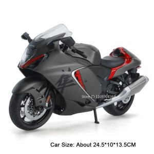 1:9 KAWASAKI NIJIA H2R Model Toy Motorbikes Alloy Diecast SUZUKI HAYABUSA Motorcycles Sound Light Shock Absorption for Kids Gift
