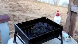 [selected]Hawaii Home Portable Stainless Steel Barbeque Grill Pits Black BBQ 1pc 40 By 30 Cm