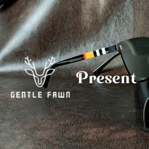 Gentle Fawn Kacamata Hitam Polarized Sunglasses Anti UV Anti Silau Metal Model Bentuk Kotak Keren Fashion Pria Trendy 8098