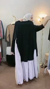 (BISA COD) ALESSA DRESS SALUR READY SIZE JUMBO CEY KRINGKL AIRFLOW PREMIUM+ KATUN GLOW SALUR