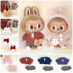 YUDESHUI 1Pcs Hat Shoes Bag Only Selling Clothes Handmade Labubu Doll Accessories Cos Gift Labubu Doll Clothes for 37cm Labubu Doll