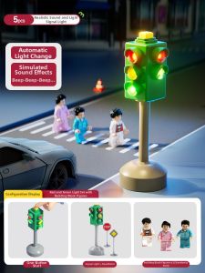 Cognitive Educational Traffic Light Toy with Sound Effects