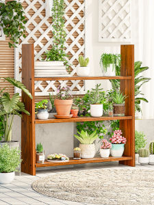 XiMei WoodWork | Solid Wood Multi-layer Waterproof Display Shelving Rack