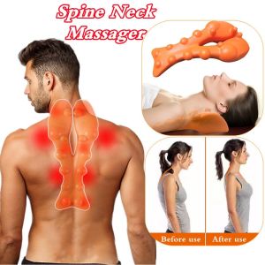 คอโคกคอแก้ไขกระดูกสันหลัง Alat Pijat Leher หมอนนวดบรรเทาความเมื่อยล้าปวดไหล่คอ