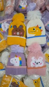 MŨ LEN LÓT LÔNG MINKBABY CHO BÉ 1-5 TUỔI