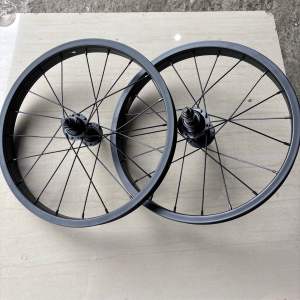 SEPASANG wheelset velg set 16 alloy LEBAR sepeda bmx anak ban 16 x 2.125 sampai ban jumbo 16 x 3.0