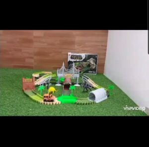 Dinosaur Track ชุดรถรางไดโนเสาร์ ของเล่นเด็ก 2แบบ 106 และ 228 ชิ้น TY731