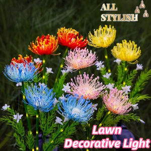 1pc Solar Garden Lights Solar Flowers Lights with Glowing Flowers & Stems Upgraded Solar Panel Yard Decor and Gift for Mother