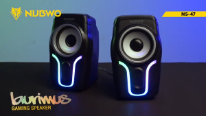 🚀ส่งเร็ว🚀 NUBWO NS-47 BURIMUS ลำโพง เกมมิ่ง ตั้งโต๊ะ Speaker Gaming ตกแต่งไฟ RGB เสียงดี เบสแน่น ระบบเสียง Stereo NS47