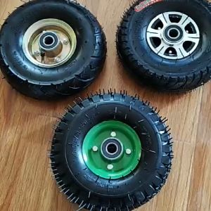 350-4 Kartilya Inflatable Wheels Pneumatic tire Push wheels For Trolley 10 Inches ( 1PC )