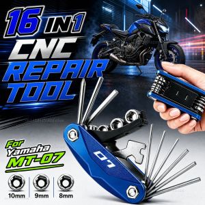 For Yamaha MT-07 MT07 MT 07 FZ07 2014-2024 2023 2022 2021 Motorcycle Tool Repair Kit Multifunctional Screwdriver Wrench Hex Key